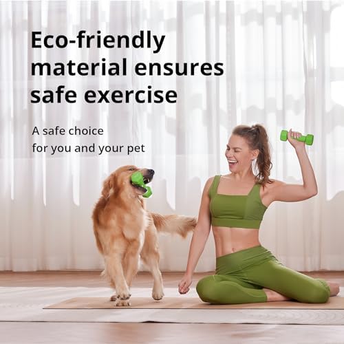 Portzon Dumbbells 10 Colors Options 1-15LB Anti-Slip Anti-Roll Hex Shape