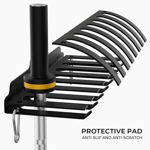 Olympic Barbell Hanger, Garage Gym Bar Wall Rack, Space Saving Home Gym Accessory