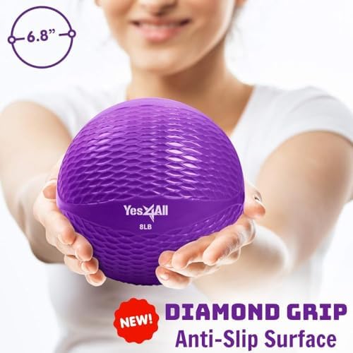 Yes4All Weighted Toning Balls for Exercise and Pilates | Yes4All Soft Medicine Balls for Balance and Flexibility Traini