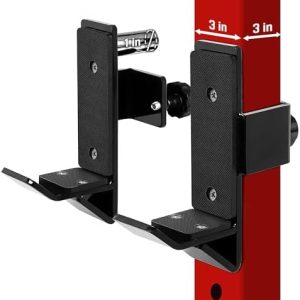 Yes4All Heavy Duty Power Rack J-Hooks & Attachments for 2x2 & 3x3 Power Racks – Ideal for Home Gym Fitness Lovers