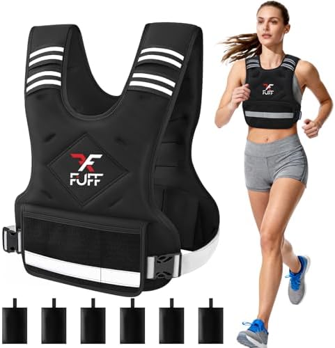 FUFF Adjustable Weight Vest for Women and Men | Women's Weighted Vest 20-32 Lb for Strength Training | Adjustable Weigh