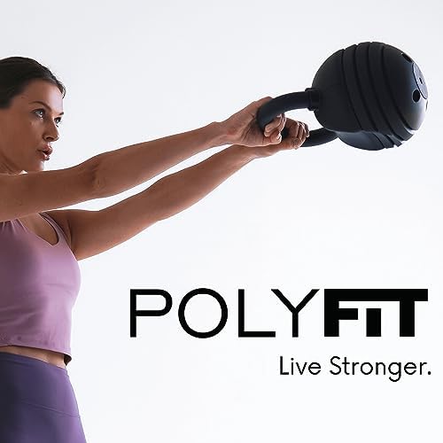 Polyfit Adjustable Kettlebell Set | Perfect for Home Gym Fitness Lovers | Versatile Weight Training Equipment | Polyfit