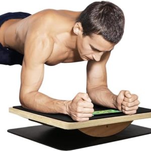 Yes4All Professional Wooden Balance Board for Leg Workout, Anti-Slip, Standing Desk Friendly | Yes4All 350LBS Wood Bala