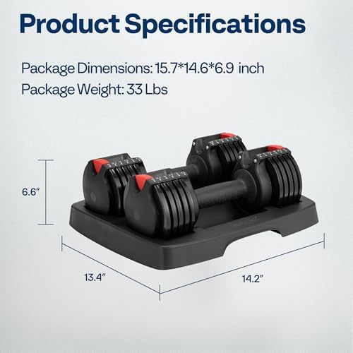 VIVOHOME Adjustable Weights Dumbbells for Men Women Home Gym Black VIVOHOME Anti-Slip Handle Dumbbells Set of 2 for Ho
