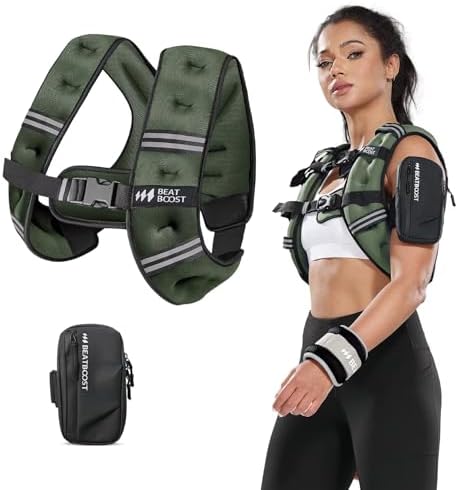 Weighted Vest for Women 20 lb Weight Vest with Ironsand for Walking Strength Training Running Workout