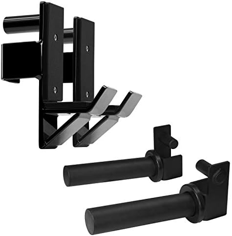 Yes4All Heavy Duty Power Rack J-Hooks & Attachments for 2x2 & 3x3 Power Racks – Ideal for Home Gym Fitness Lovers