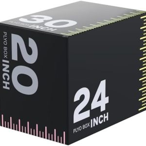 Papababe 3-in-1 Plyometric Jump Box Workout Equipment, Home Gym Box Jumps, Anti Slip Surface and High Density Foam, Home