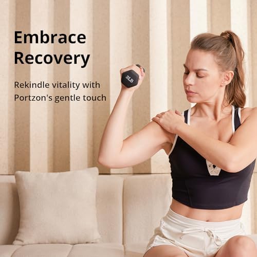 Portzon Dumbbells 10 Colors Options 1-15LB Anti-Slip Anti-Roll Hex Shape