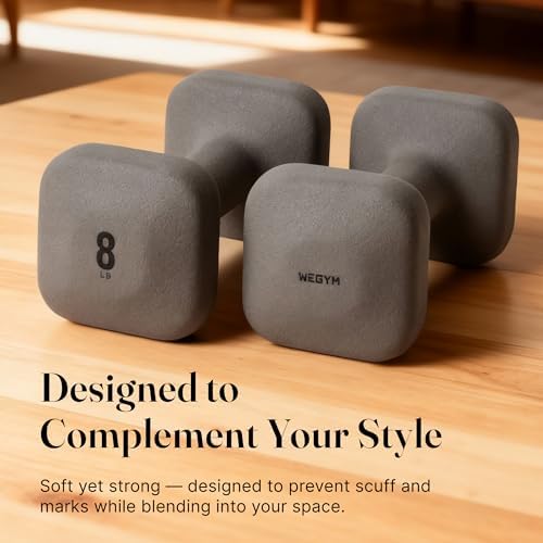 SafeGrip Square Dumbbells Anti Slip Handles for Home Workouts | WeGym SafeGrip Square Dumbbells Stable Design Prevents