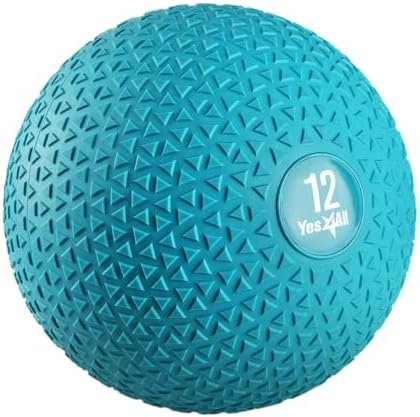 Yes4All Slam Balls, Durable PVC Sand Filled, Core Strengthening Workout Ball for Fitness Enthusiasts at Home Gym