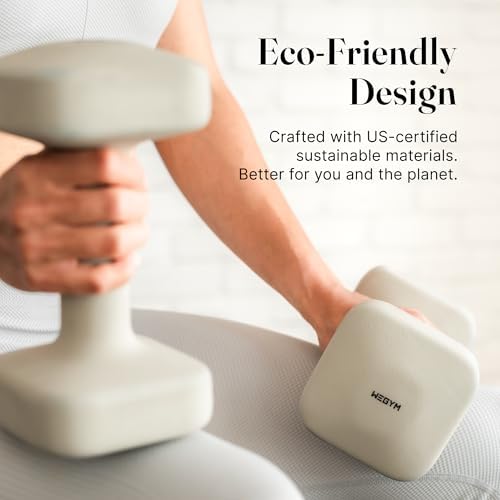 SafeGrip Square Dumbbells Anti Slip Handles for Home Workouts | WeGym SafeGrip Square Dumbbells Stable Design Prevents