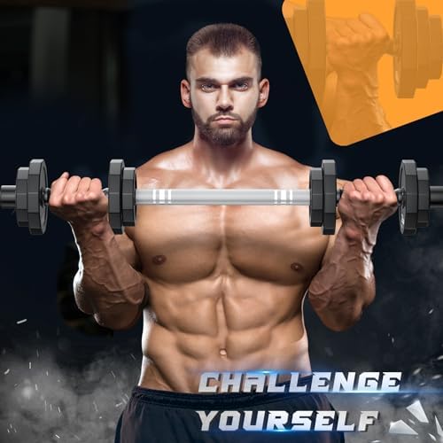 KISS GOLD Adjustable Dumbbells with Solid Steel Home Gym Equipment for Men and Women Strength Training KISS GOLD 22Lbs 4