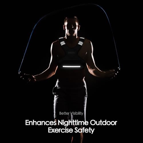 Feyachi Adjustable Weighted Vest for Running Workout and Training - 3-12 lbs / 12-20 lbs / 20-32 lbs - Reflective Design