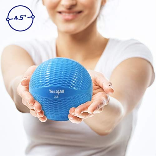 Yes4All Weighted Toning Balls for Exercise and Pilates | Yes4All Soft Medicine Balls for Balance and Flexibility Traini