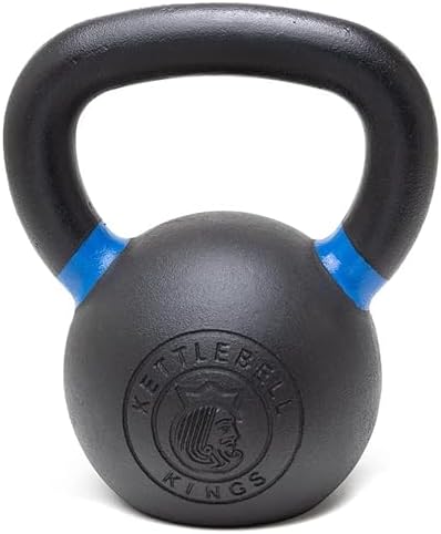 Kettlebell Kings Powder Coated Kettlebell Weights - 9-97 lb Strength Training Kettlebells for Men and Women - Home Gym E