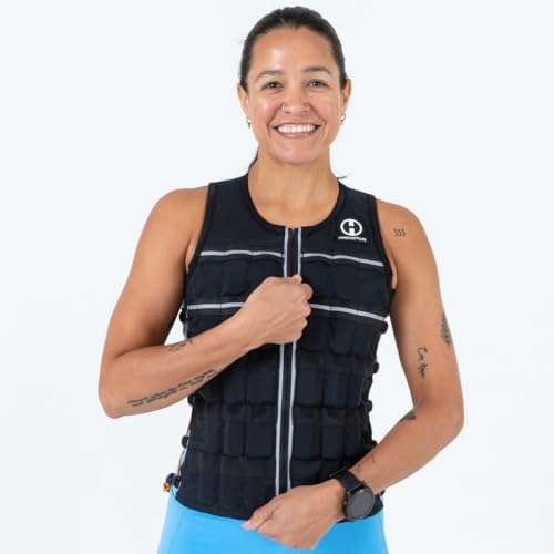HYPERWEAR Hyper Vest ELITE - Adjustable Weight Vest - Stretch CORDURA® Fabric - Zipper Thin Steel Weights - Running & St