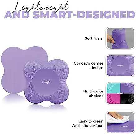 Yes4All Extra Thick Yoga Knee Pads for Women Men Fitness, Travel, Pilates Exercise Yes4All Extra Thick Yoga Knee Pads,