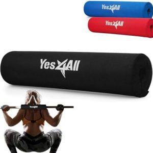 Yes4All Ergonomic Foam Bar Pad, Olympic Barbell Squat & Neck Pad for Weight Lifting, Squats & Hip Thrusts