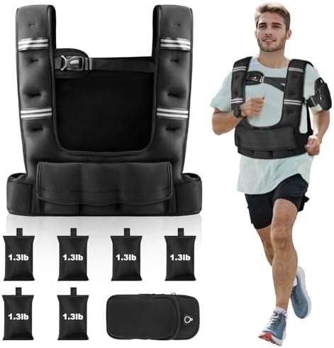 Prodigen Adjustable Weighted Vest Women for Walking, Running, Weight Loss | 4-12lb/10-18lb Weight Vest with Pocket | Rem