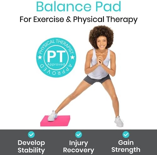 Vive Balance Pad - Foam Large Yoga Mat for Stability Training and Rehabilitation | Vive Balance Pad - Perfect Chair Cus