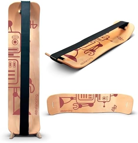Balance Board for Kids - Wooden Wobble Board - Coordination Training - Perfect for Skateboard, Snowboard, Football, Socc