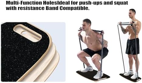 **Balance Board Trainer for Adults & Kids - Hockey Snowboard Wobble Board, Wood Made, 450lbs Core Trainer** | **Hockey