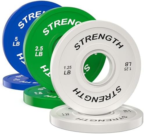 Olympic Rubber Bumper Weights for Home Gym Strength Training | 2 Inch Barbell Plate Set for Home Gym Strength Training