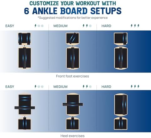 Yes4All Professional Anti-Slip Rocker Board for Leg Workout and Standing Desk Use | Yes4All 350LBS Wood Balance Board,