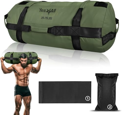 Yes4All Adjustable Sand Bags for Workout, Ideal for Home Gym and Fitness Lovers, Multiple Colors and Sizes Available (5