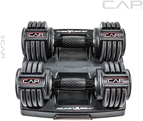 Adjustable Round Dumbbell Weights | CAP Barbell | Multiple Handle Options, Singles & Pairs | 1|5 lb, 25 lb & 55 lb | Gym
