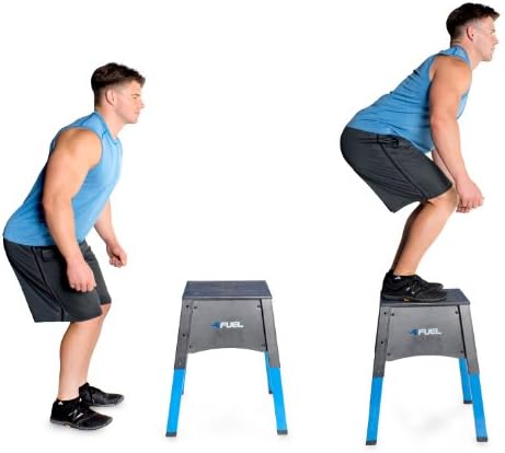 Fuel Pureformance Adjustable Plyometrics Box for Home Gym Enthusiasts, Fitness Athletes, Home Workouts, Adjustable Diffi