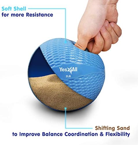 Yes4All Weighted Toning Balls for Exercise and Pilates | Yes4All Soft Medicine Balls for Balance and Flexibility Traini