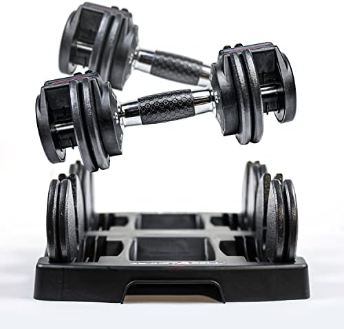 Adjustable Round Dumbbell Weights | CAP Barbell | Multiple Handle Options, Singles & Pairs | 1|5 lb, 25 lb & 55 lb | Gym