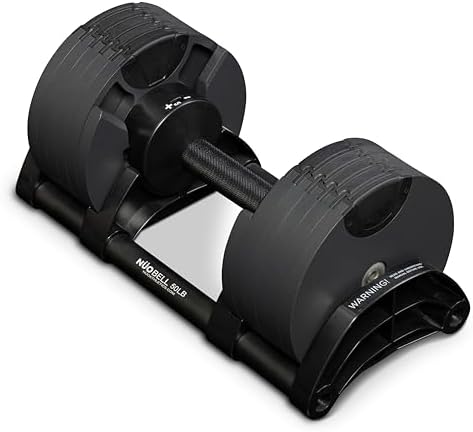 Nuobell Adjustable Dumbbells - Gym Army Nuobell, 5lbs - 50lbs - Strength Training for Men and Women - Durable and Portab