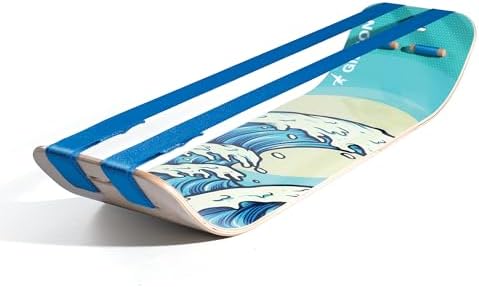 GIBBON SlackBoard Balance Board for Kids & Adults - 1 & 2 Line Option - Core Workout & Standing Desk Exercise Trainer -