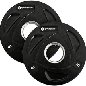 Gymenist Weight Plates For Men and Women for Home and Gym Use Heavy Duty Workout Plates 100lbs Capacity Adjustable Weigh
