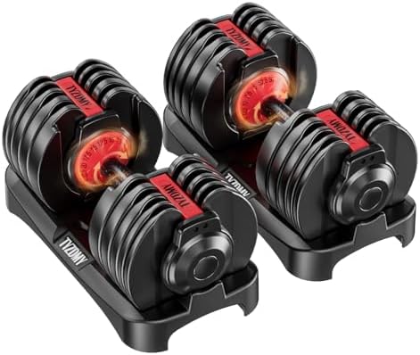 Adjustable Dumbbell Set for Home Gym Fitness Equipment | Free Weights Dumbbells Set for Men and Women Home Strength Tr