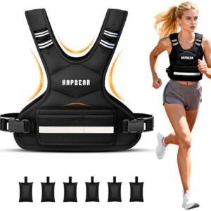 HAPBEAR Adjustable Weighted Vest for Men and Women HAPBEAR Adjustable Weighted Vest for Workout and Strength Training HA