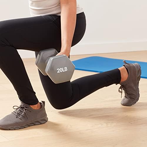 Amazon Basics Vinyl Coated Dumbbell Hand Weights for Home Gym Fitness Lovers | Amazon Basics Vinyl Coated Dumbbell Hand