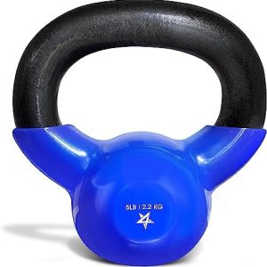 Yes4All 5-100 LB Kettlebells, Strength Training Equipment for Home Gym, Fitness, Full Body Workout, Push Ups, Grip Stren