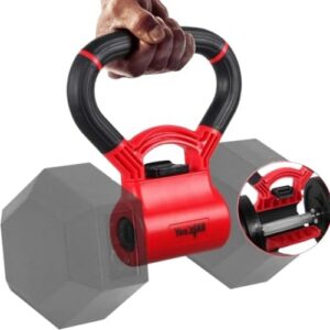 Yes4All Kettlebells Grip, Dumbbell Grip Handle, Kettlebell for Home Gym, Convert Dumbbells into Kettlebells for Home Wor