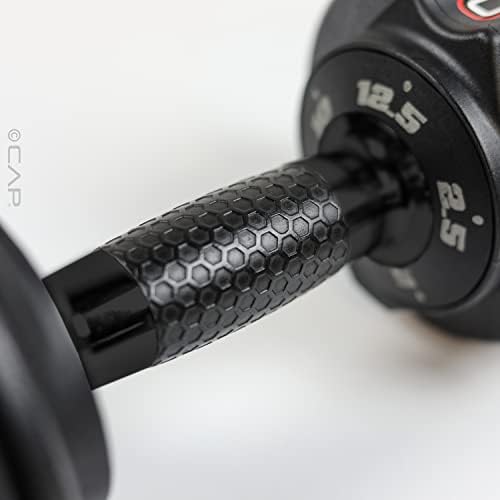 Adjustable Round Dumbbell Weights | CAP Barbell | Multiple Handle Options, Singles & Pairs | 1|5 lb, 25 lb & 55 lb | Gym