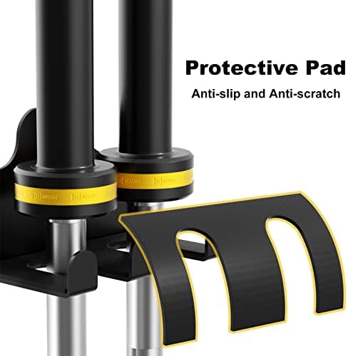 Olympic Barbell Hanger, Garage Gym Bar Wall Rack, Space Saving Home Gym Accessory