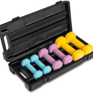 Yes4All Neoprene Coated Dumbbell Hand Weight Sets - Multiple Weight Options - Workout Equipment for Home Gym, Athletes,