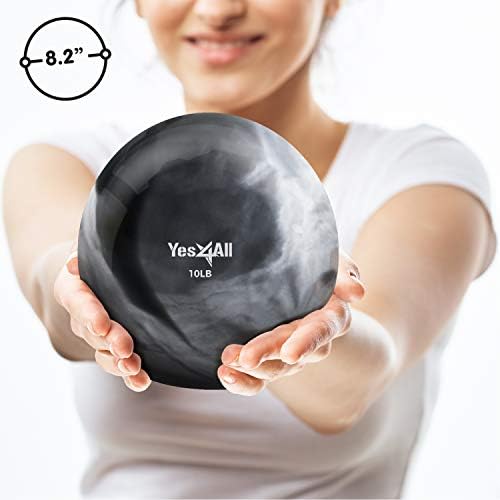 Yes4All Weighted Toning Balls for Exercise and Pilates | Yes4All Soft Medicine Balls for Balance and Flexibility Traini