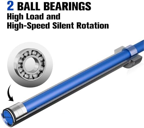 RitFit 7FT Olympic Barbell for Strength and Weightlifting Training - 2 Inch Olympic Bar for Squat, Deadlift, Bench Press