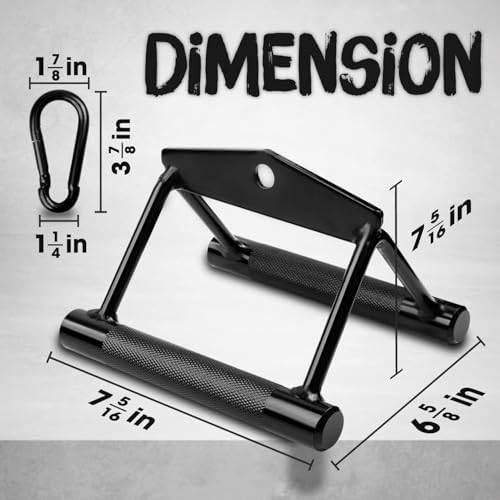 Yes4All Cable Machine Attachment, Double D Handle & Tricep Rope Cable Attachment, Gym Weight Machine Accessories Load 88