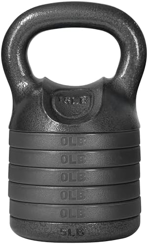 Yes4All Adjustable Kettlebell Set, 20-40 LB Weight Set, Black Yes4All Adjustable Kettlebell Set, Solid Cast Iron Handle,
