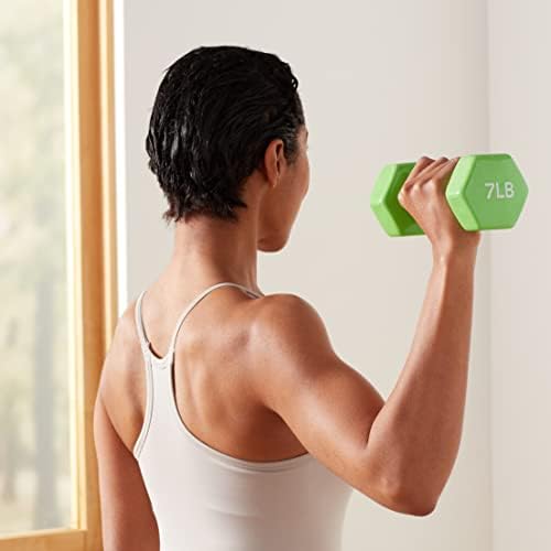 Amazon Basics Vinyl Coated Dumbbell Hand Weights for Home Gym Fitness Lovers | Amazon Basics Vinyl Coated Dumbbell Hand