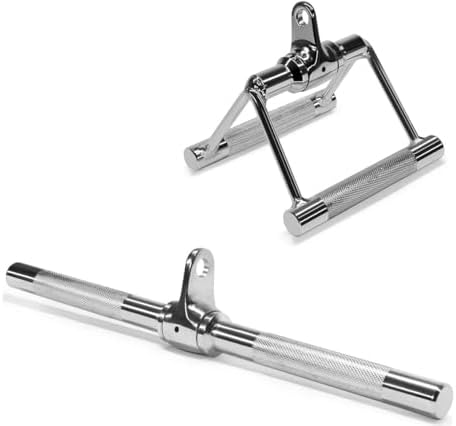 Yes4All Lat Pulldown Attachments Row Handles Tricep Rope Load 880LB Home Gym | Yes4All Cable Machine Accessories V Bar